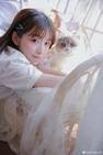 弱气冬九岁#日系写真##猫系少女# 这只傻猫叫海盐