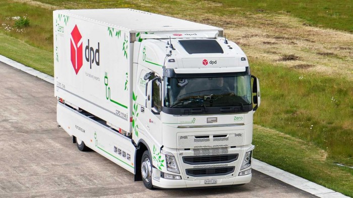 DPD快递电动卡车创下一次充电连续行驶1099公里的里程新纪录