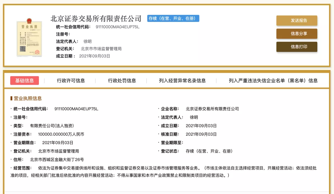 北京证券交易所成立 收购域名BSE.cn