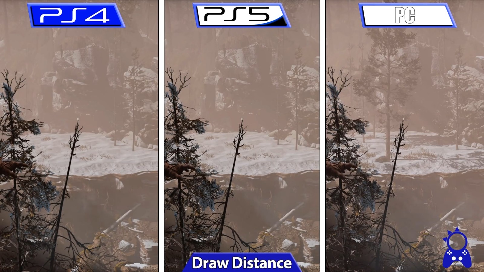 《战神4》三平台画质对比 新版本效果再获进一步提升