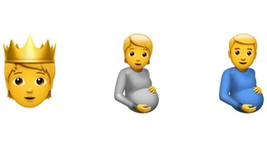 苹果iOS新增怀孕的男人表情符号