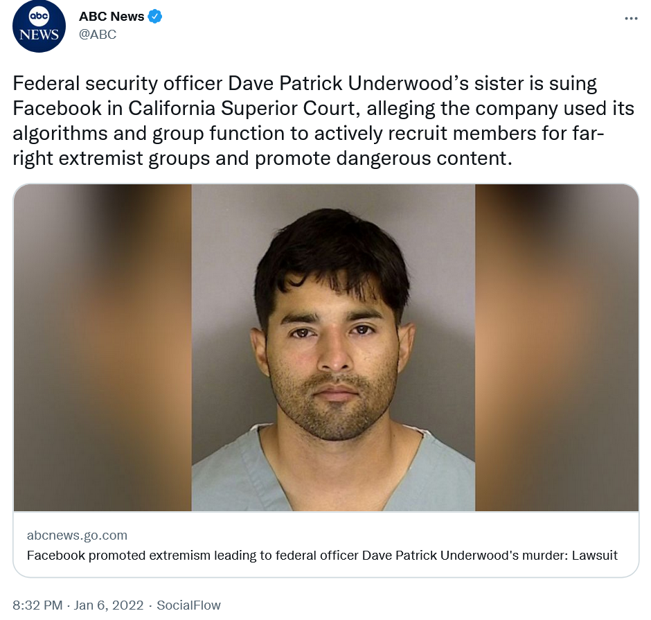 扎克伯格的“多事之秋” Facebook被诉用算法杀人