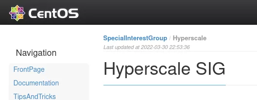 CentOS Hyperscale SIG继续调整CentOS Stream以适应大规模部署