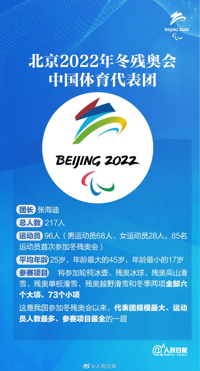 北京冬残奥会赛程表出炉