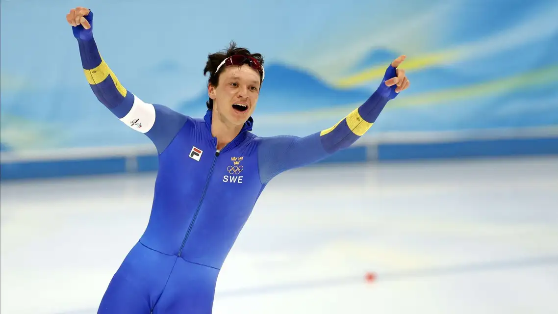 瑞典新星破速滑5000米奥运纪录夺冠