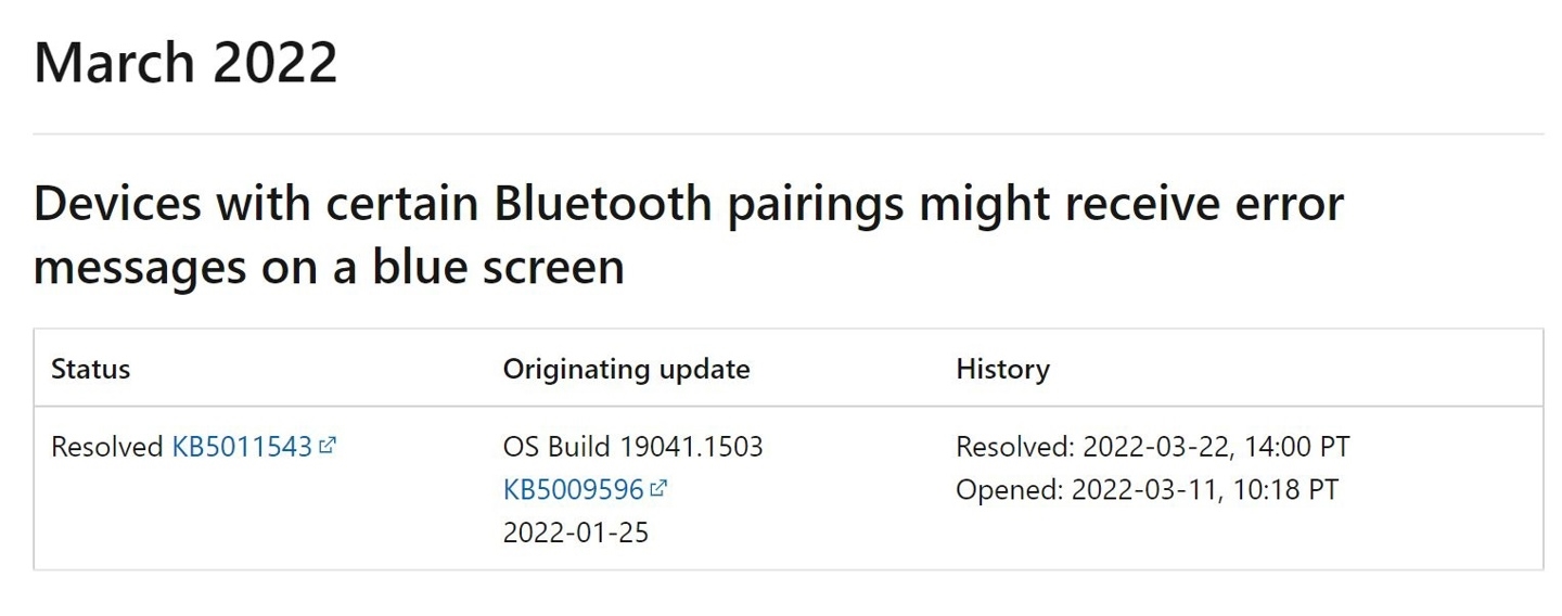 微软承认Windows 10更新KB5009596可能导致蓝屏死机 已推送补丁修复