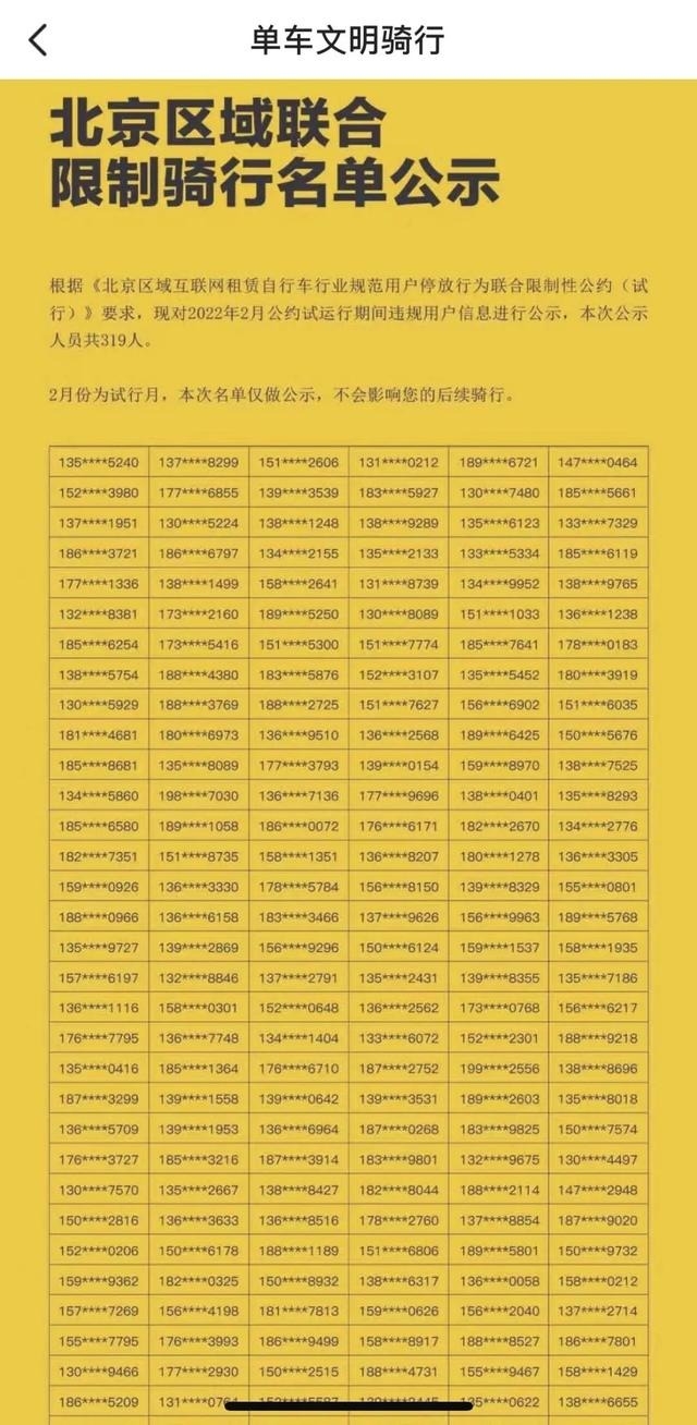 北京已有319人因违规停放共享单车被全行业“拉黑”