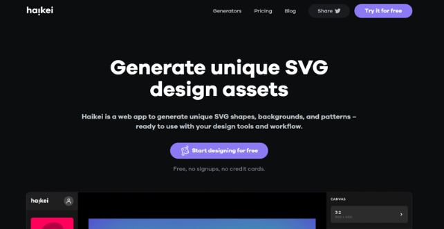 Haikei: 在线SVG背景图案生成器工具