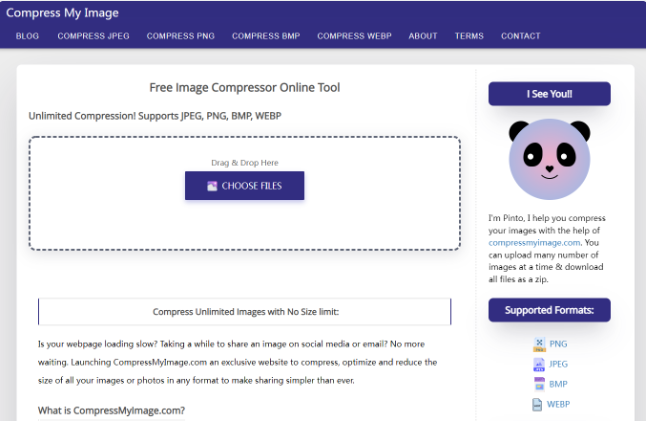 compressmyimage: 在线图片压缩工具