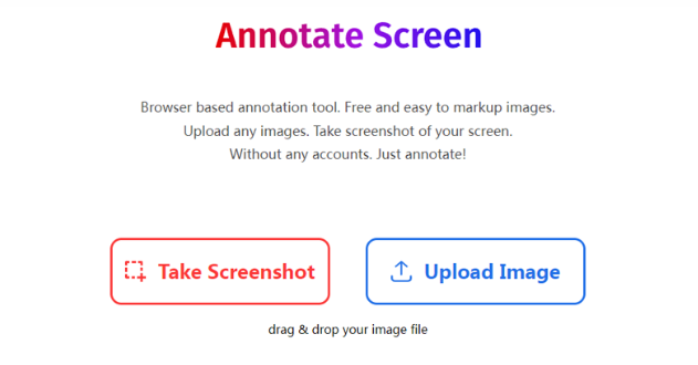 Annotate screen: 在线网页截图工具