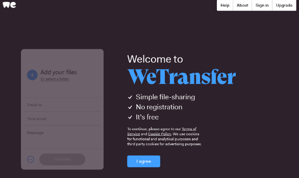 WeTransfer: 大文件传输共享平台