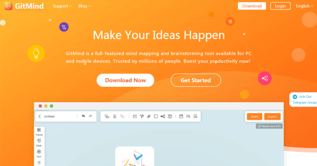 GitMind: 在线思维导图与流程图工具