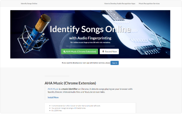 ACRCloud: 领先的在线听歌识曲服务工具