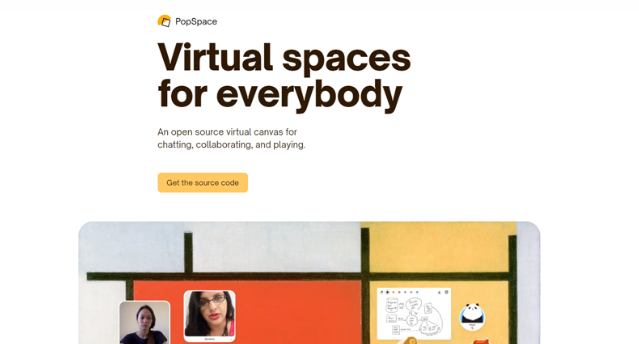 PopSpace: 用于聊天与在线协作的开源虚拟空间