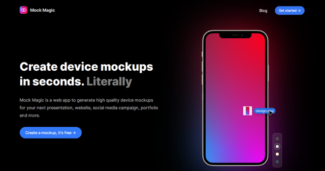 mockmagic: 免费的在线样机制作工具网站