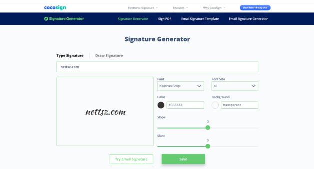 Signature Generator: 在线英文个性签名生成器