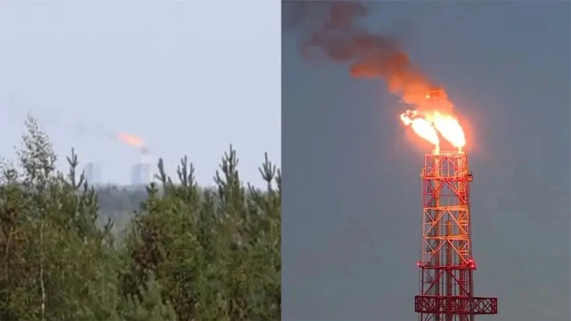 普京在俄芬边境矗了把“火炬”