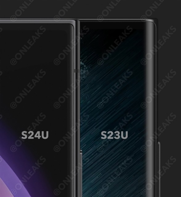 三星Galaxy S24 Ultra屏幕细节曝光：弯曲度进一步缩窄 堪比2.5D屏