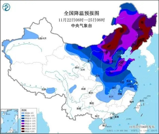 寒潮来袭 内蒙东北降温超16℃