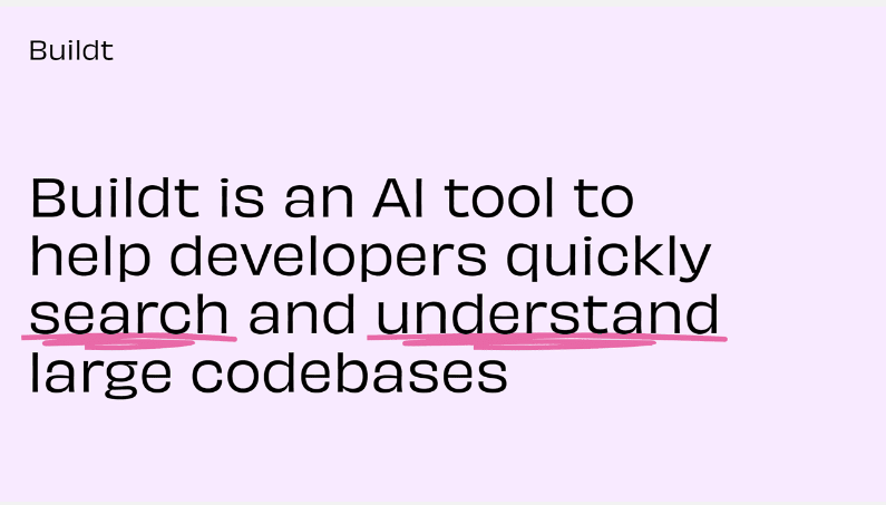 Buildt AI 帮助开发人员快速搜索和理解大型代码库