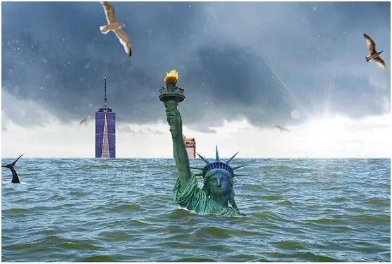 报告称有100多万建筑的纽约正下沉