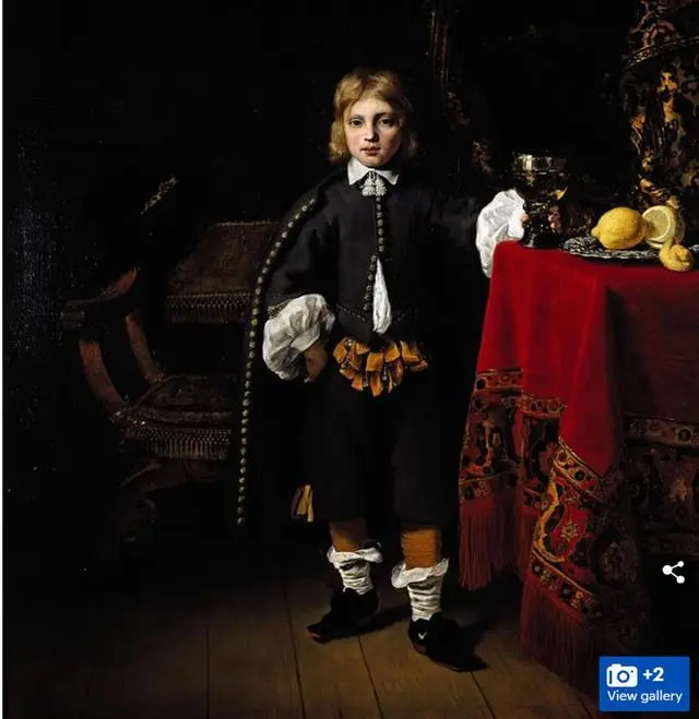 400年前的画里有男孩穿耐克鞋?