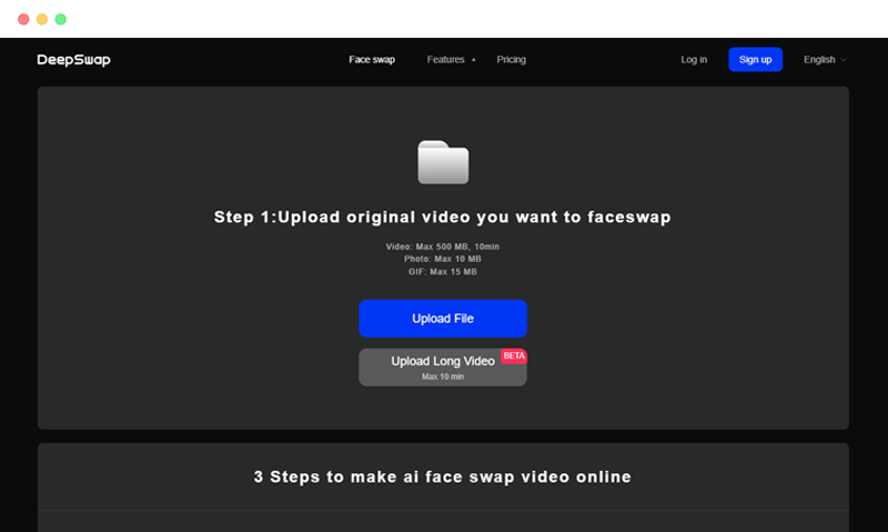 DeepSwap在线AI人工智能deepfake视频换脸工具