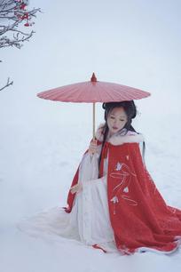 仙遥。：拍完客妹说。以后每年下雪都来找我赴一场雪景之约～