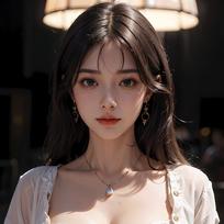 AI美女 只穿一件长衬衫