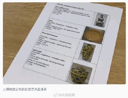德国博物馆中国明清时代瓷器被盗