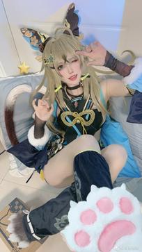 瑾曦曦曦 谁能拒绝猫猫呢！cosplay超话原神超话#琦良良# ​​​