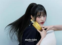 张元英Marie Claire长直发黑裙写真图公开