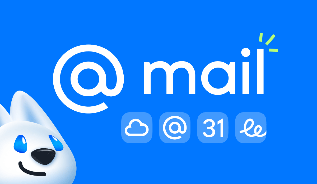 俄罗斯电子信箱服务网站Mail.Ru更新LOGO，推出小白狗吉祥物