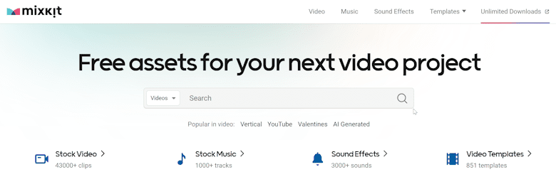 Mixkit免费可商用40000+视频片段素材