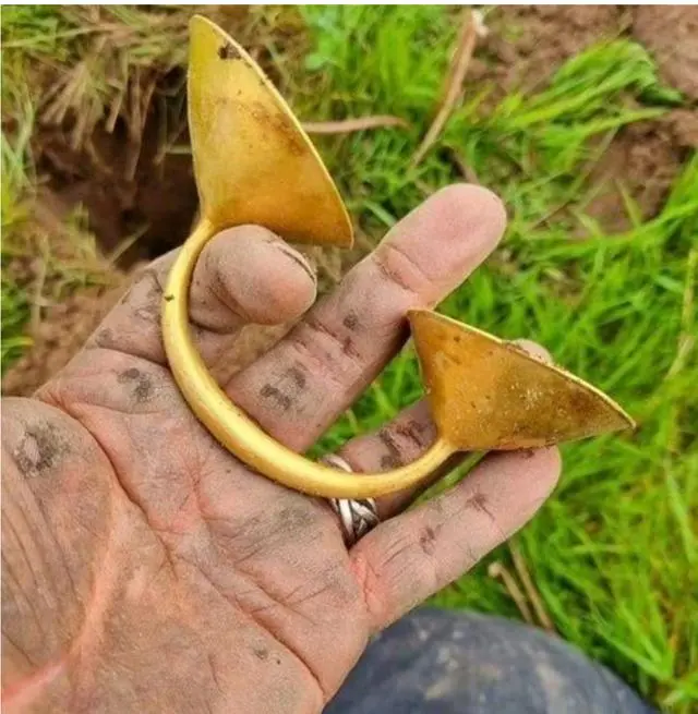 英国男子发现3000年前黄金制品
