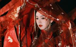 陈瑶古装新娘造型，4K高清头纱美女壁纸3840x2400分辨率
