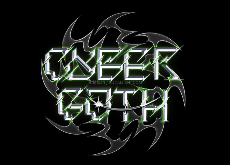 Cybergoth哥特式英文字体