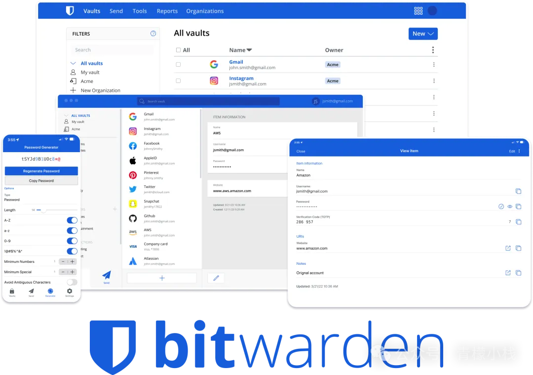 Bitwarden开源的密码管理器