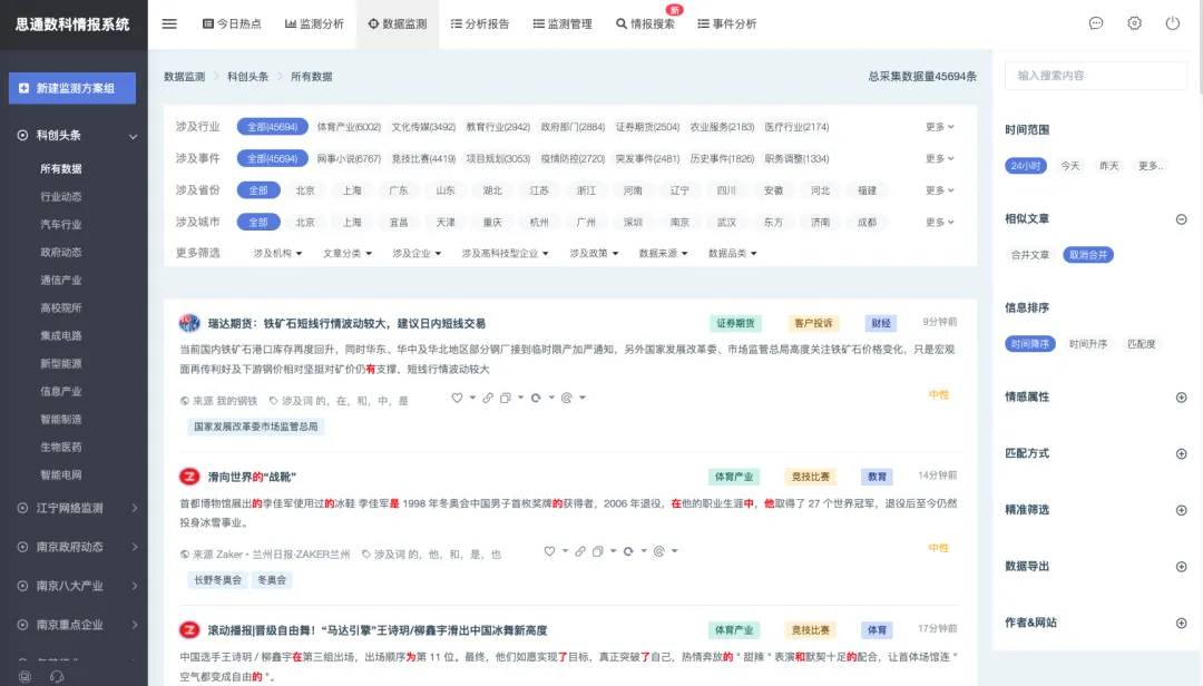 思通舆情 开源、免费、功能全面的舆情监测系统