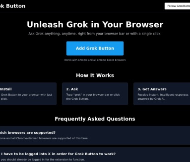 Grok Button由Grok AI开发的浏览器插件