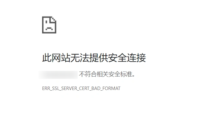 网站出现“此站点无法提供安全连接”错误