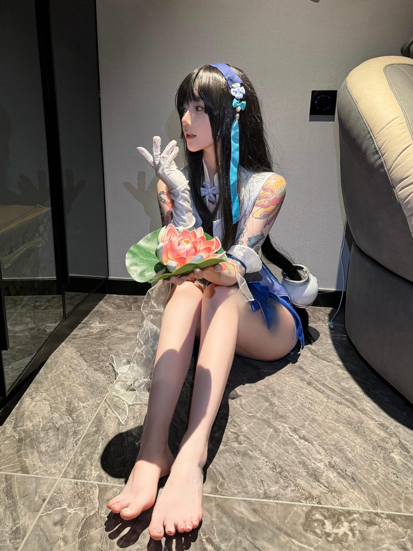 雪子：有珍宝不如有眼光#cosplay #西施 #王者荣耀 #纹身致歉