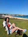 英俊的黎妮LilyBondi beach  luv the weather here这里的海也超级美