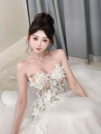 金姝妍：讨厌距离 想天天见到你#每个女孩的婚纱梦 #婚纱 #白羊