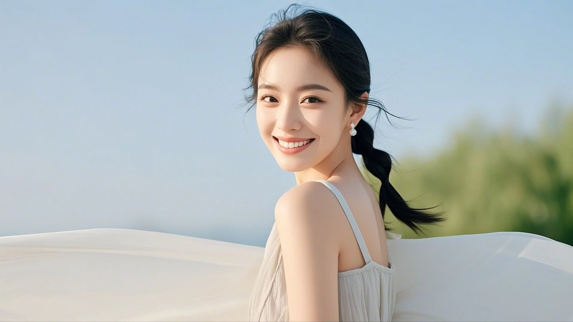 美女壁纸 你要相信，未来和你共度一生的那个人