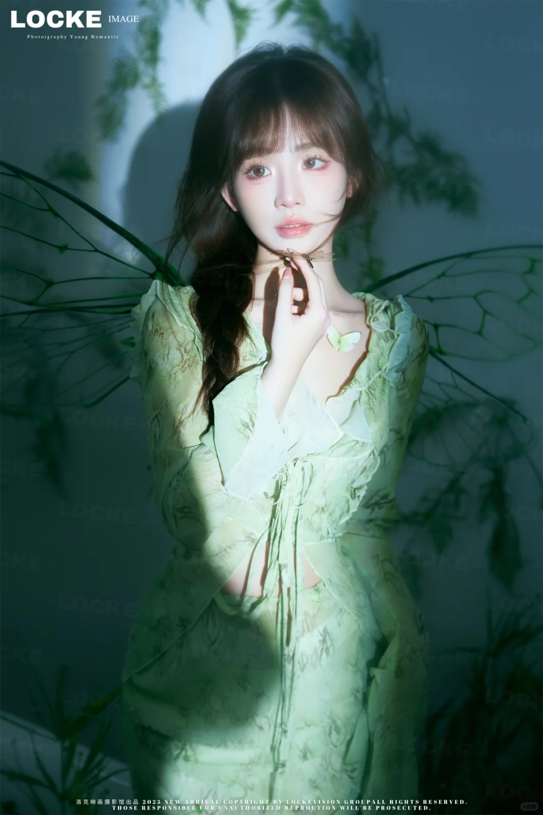 洛克映画摄影馆 春日少女｜isfp绿色系蝴蝶少女写真 - 小红书