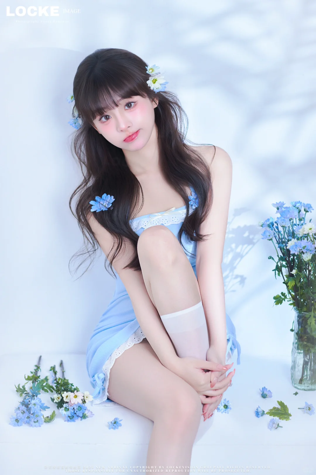 洛克映画摄影馆 Blue 好想栽进春日的浪漫里～ - 小红书