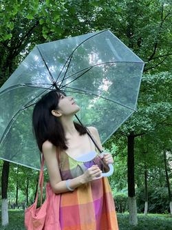 一只丸子啾：下雨天