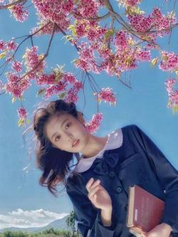软软多喝水：还有一个live转视频#少女写真 #樱花 #大理