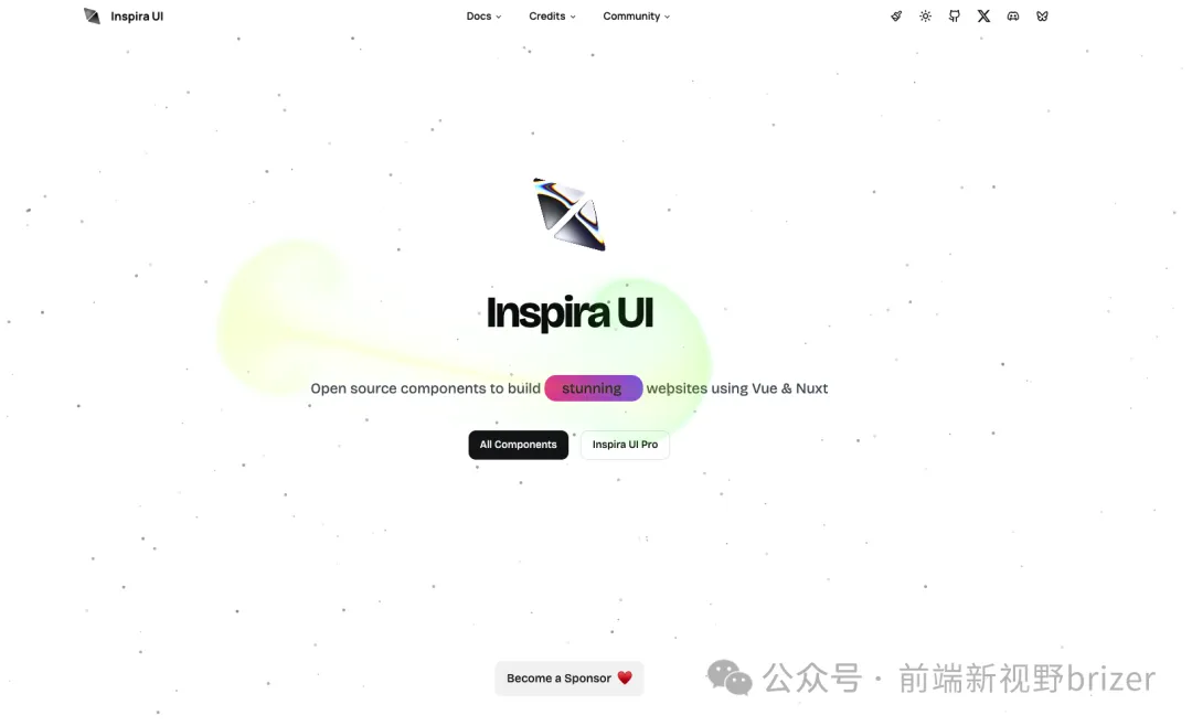 Inspira UI 不写一行 CSS 也能打造超好看界面
